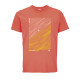 T-shirt RIDE THE TRACK coupe classique POP orange